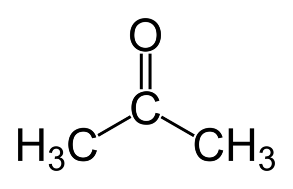 Formula del acetona